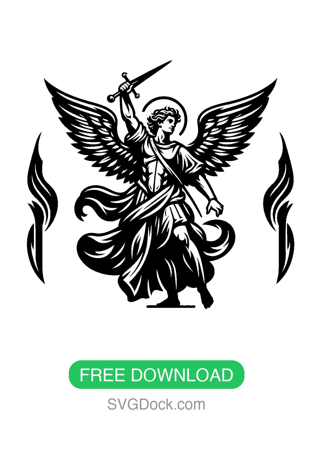 Archangel Michael Clipart SVG — Free Download | SVGDock