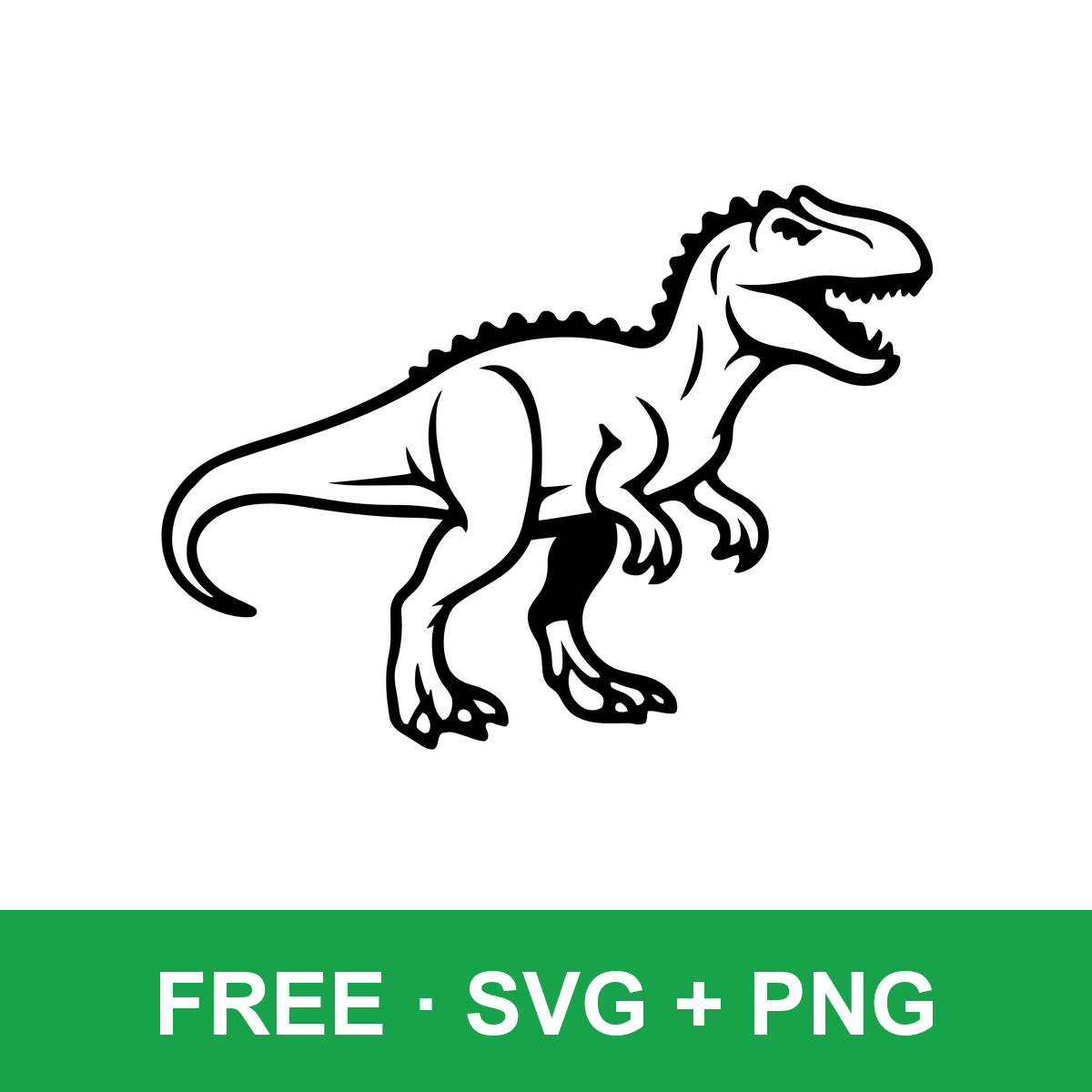 Allosaurus Dinosaur Clipart free SVG cut file for Cricut and Silhouette