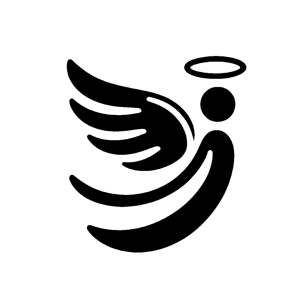 Angel Wing Clipart SVG free download for Cricut, Silhouette and design projects