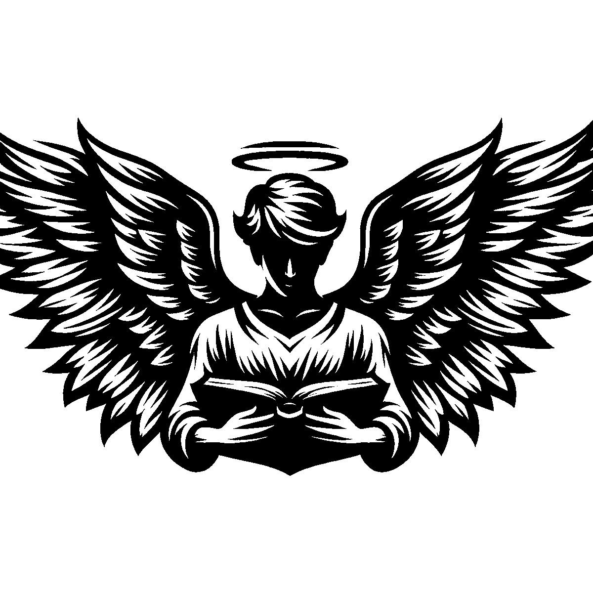 Angel Wings Clipart SVG free download for Cricut, Silhouette and design projects