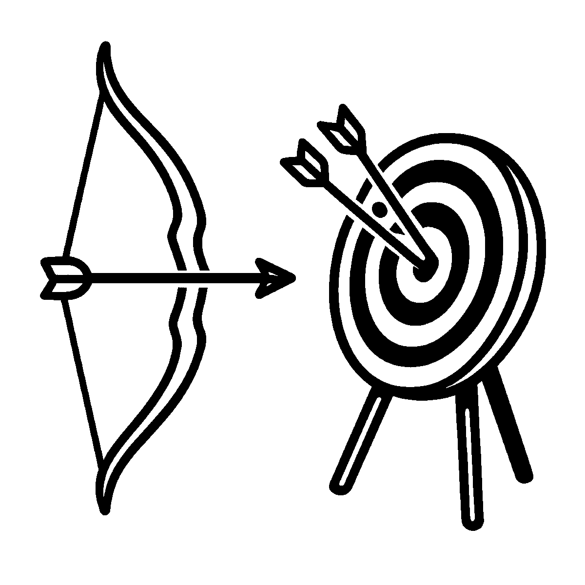 Archery Target Clipart SVG free download for Cricut, Silhouette and design projects
