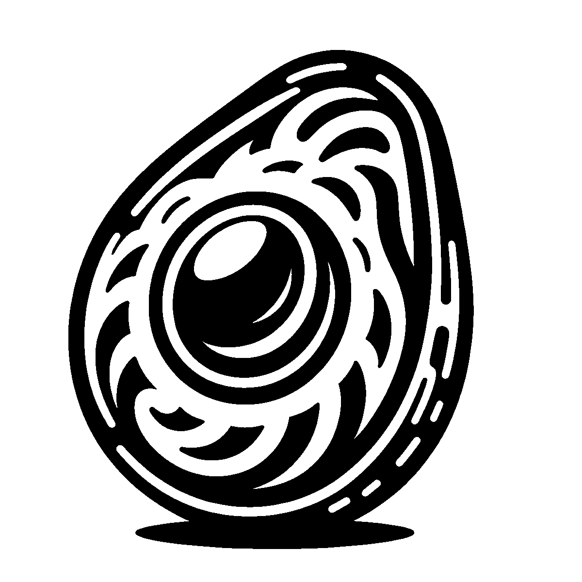 Avocado Cut File SVG free download for Cricut, Silhouette and design projects