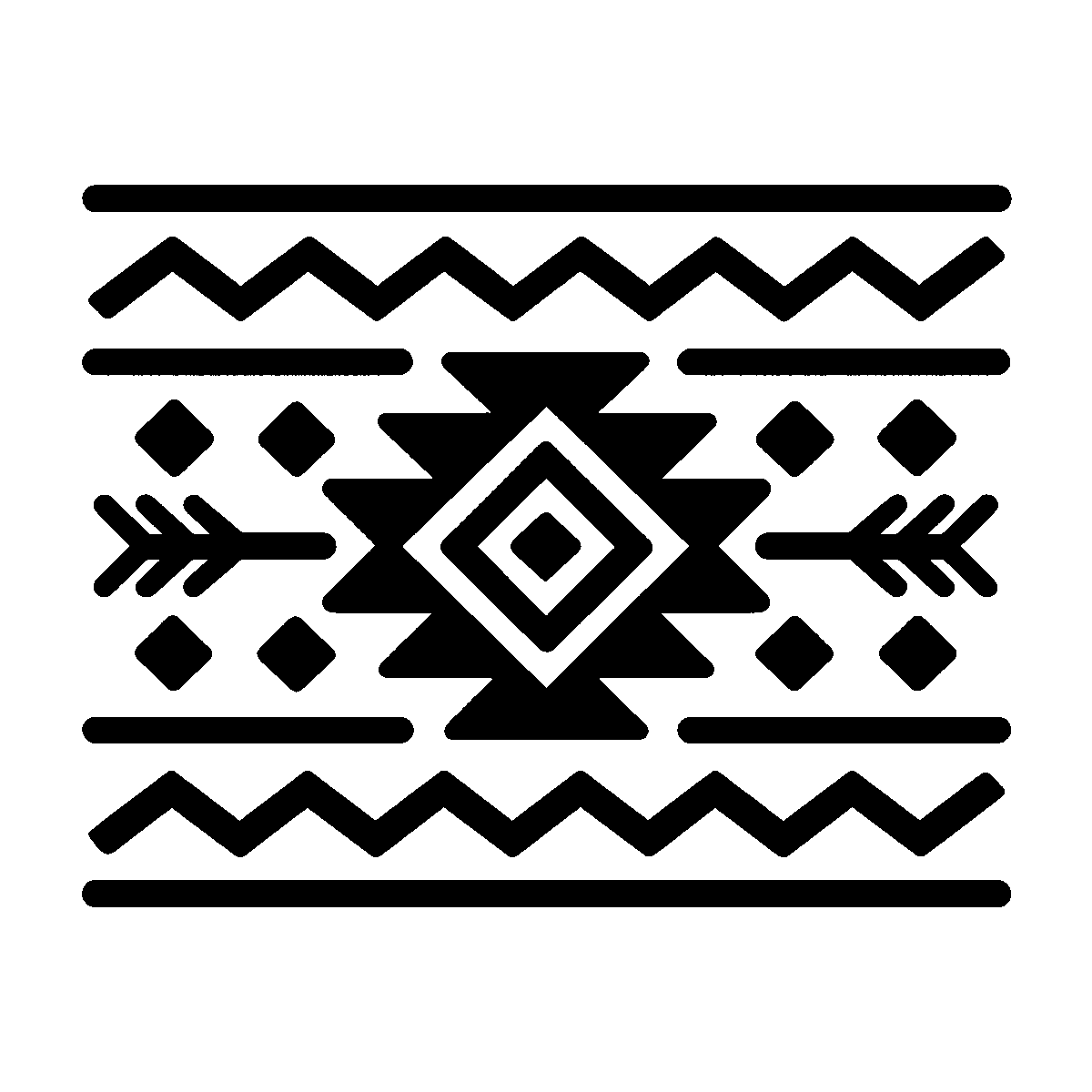 Aztec Tribal Pattern SVG free download for Cricut, Silhouette and design projects