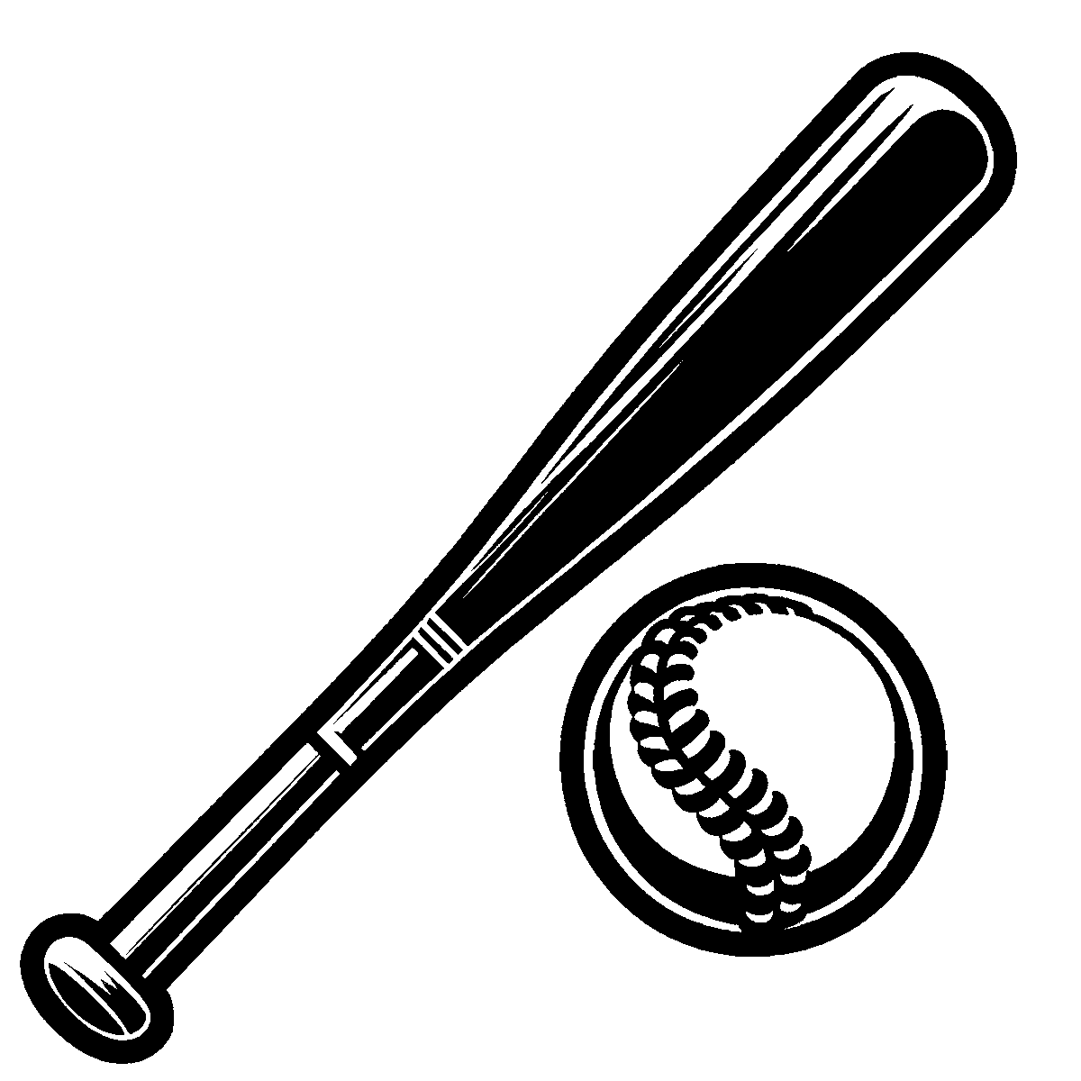 Baseball Bat and Ball SVG free download for Cricut, Silhouette and design projects