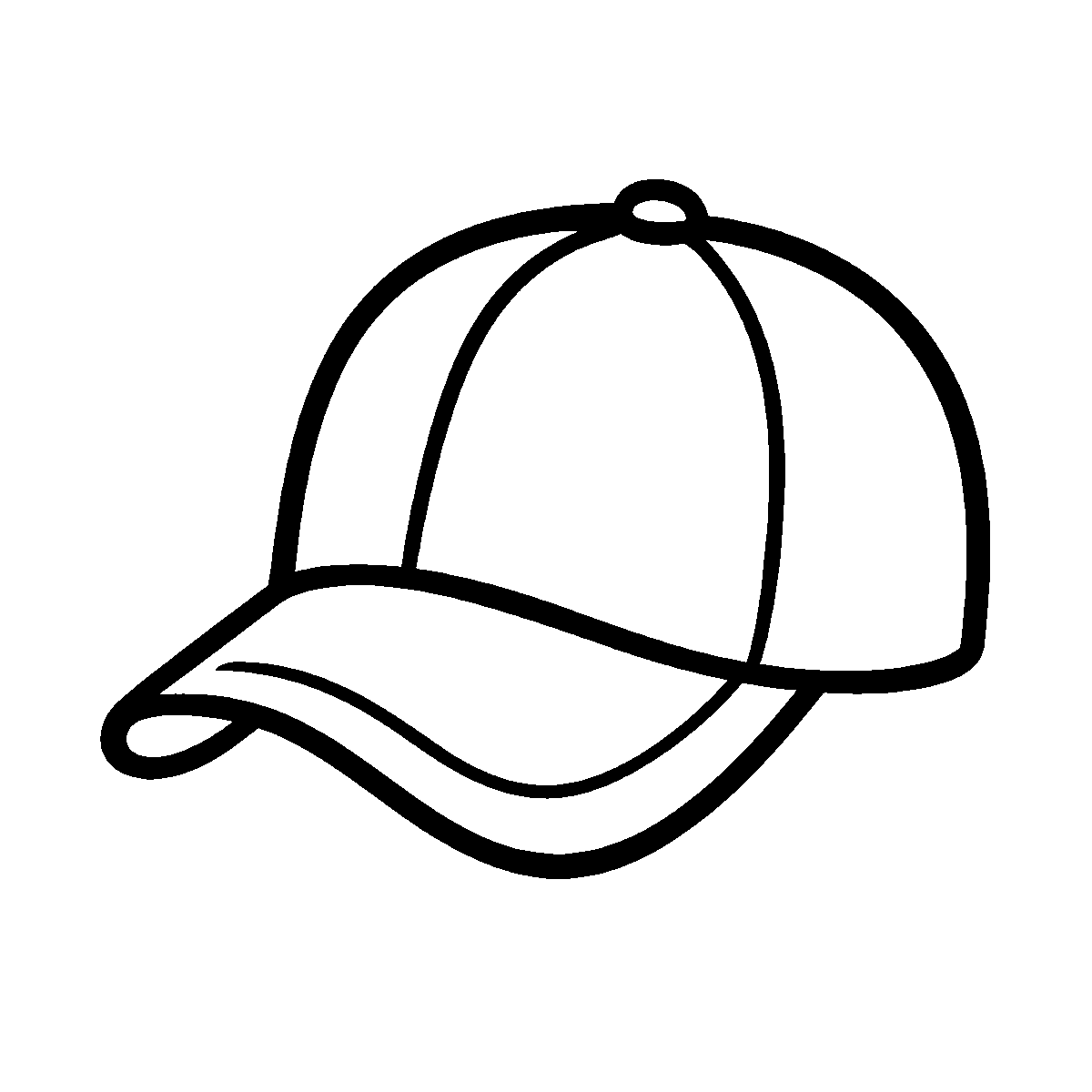 Baseball Cap Line Art SVG free download for Cricut, Silhouette and design projects