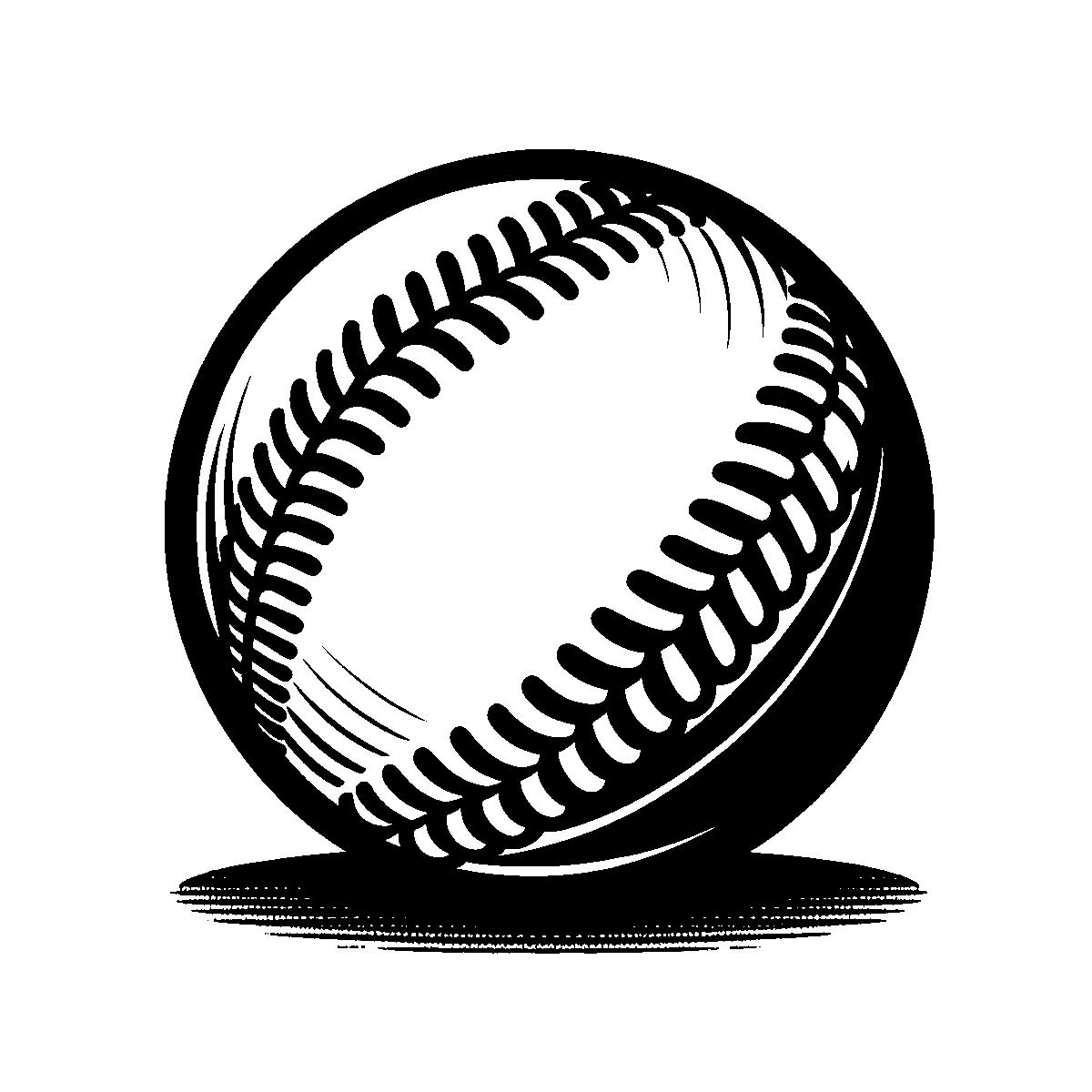 Baseball Line Art SVG free download for Cricut, Silhouette and design projects