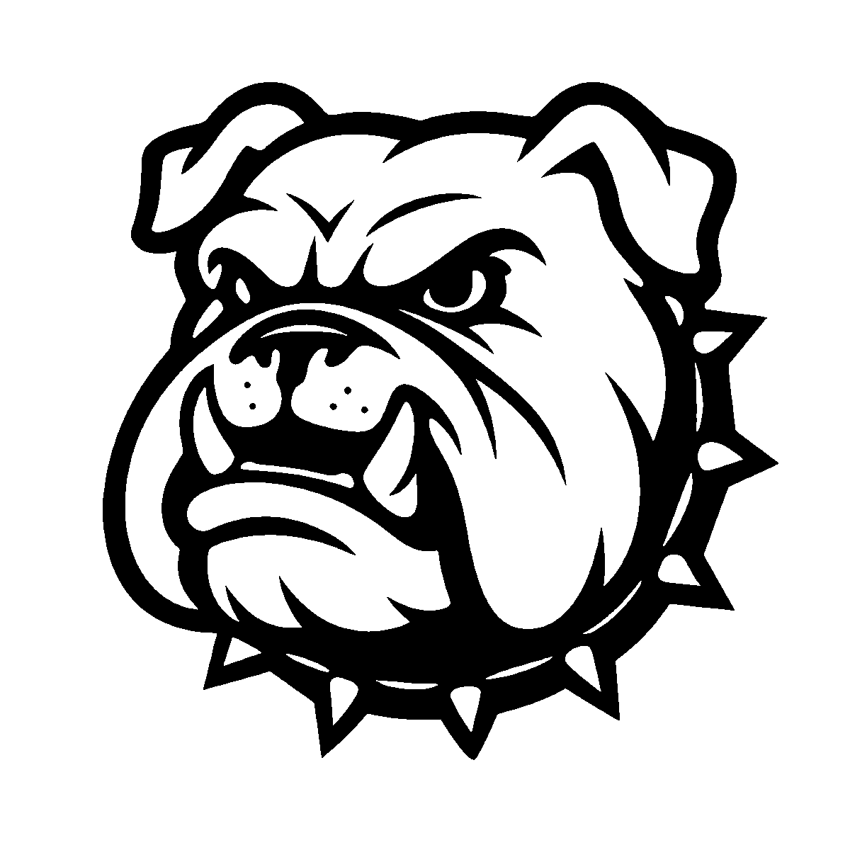 Bulldog Mascot Clipart SVG free download for Cricut, Silhouette and design projects