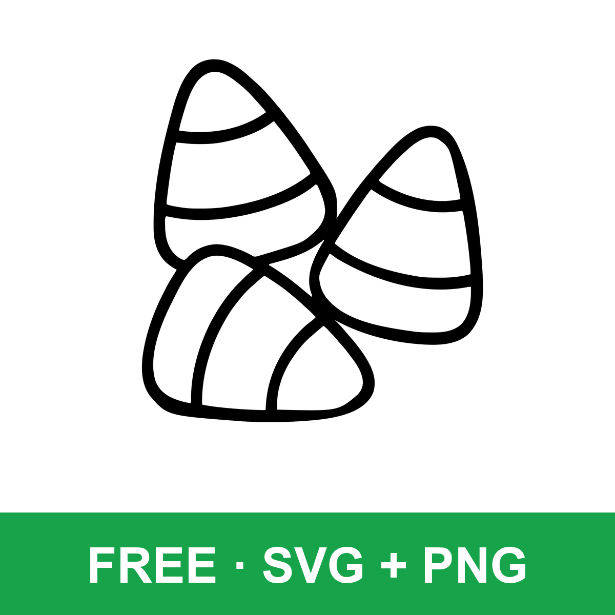 Candy Corn Clipart free SVG cut file for Cricut and Silhouette