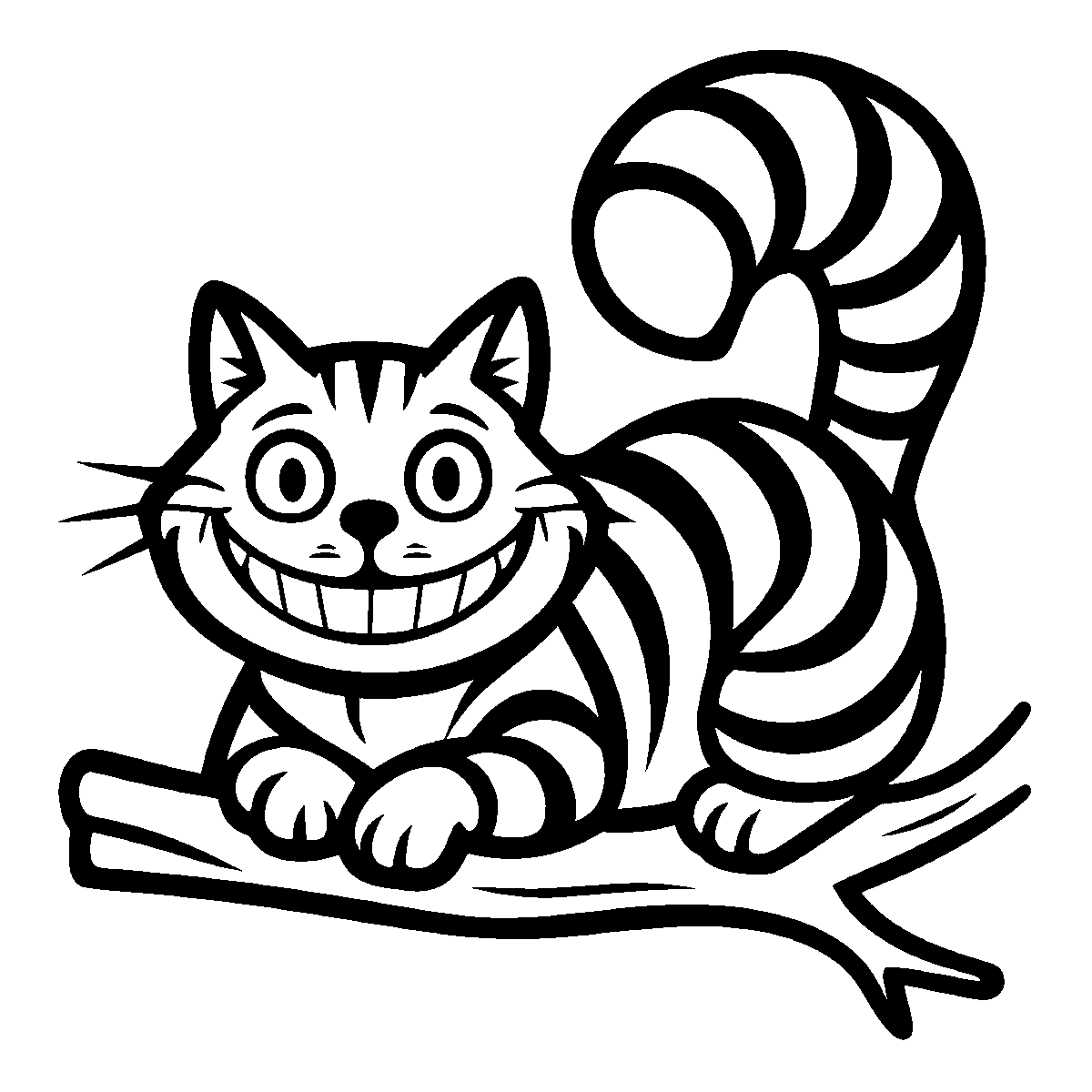 Cheshire Cat Clipart SVG free download for Cricut, Silhouette and design projects