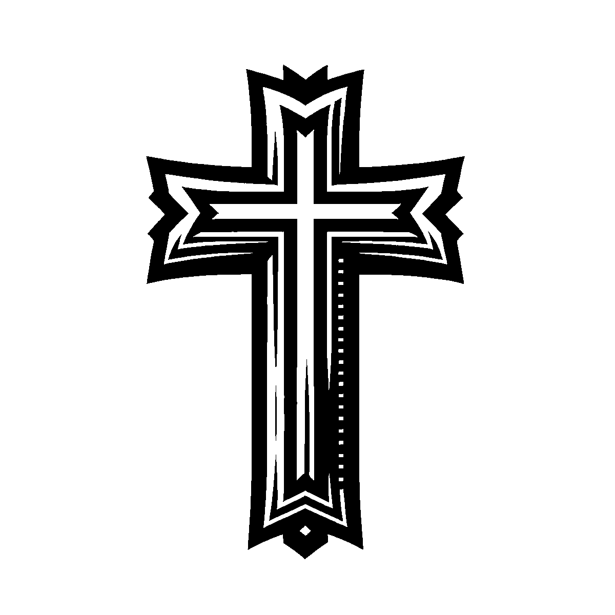 Christian Cross Clipart SVG free download for Cricut, Silhouette and design projects