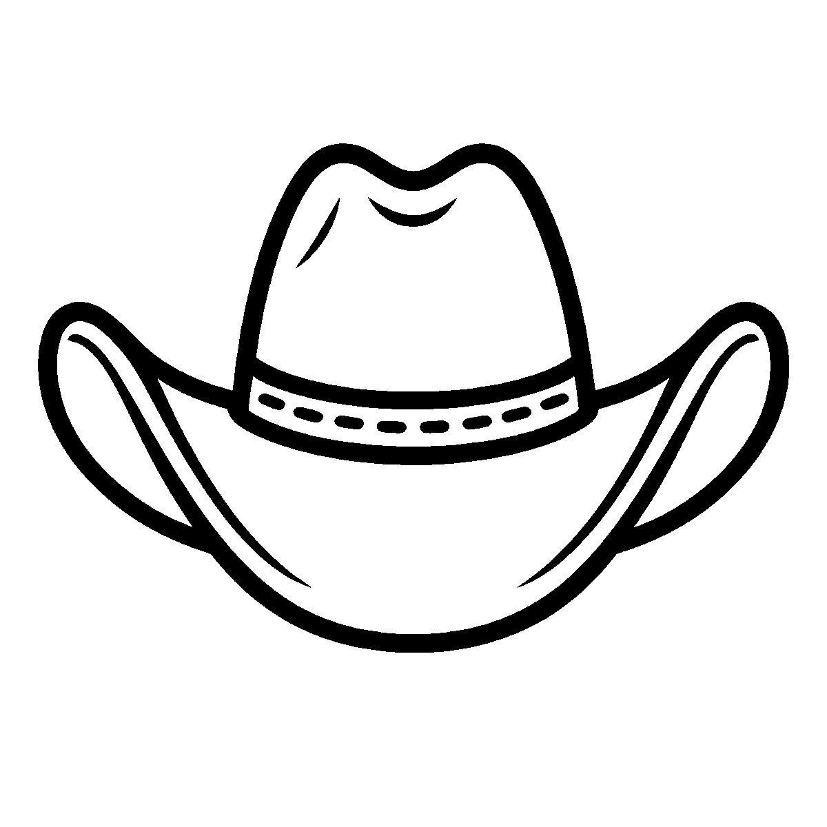 Classic Cowboy Hat SVG free download for Cricut, Silhouette and design projects