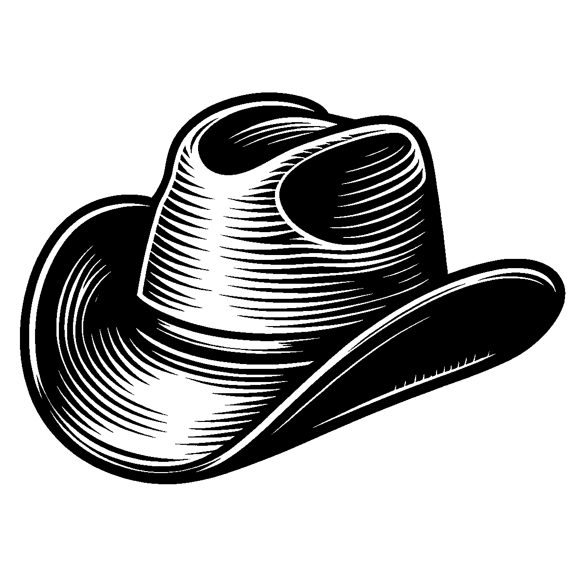 Classic Cowboy Hat SVG free download for Cricut, Silhouette and design projects