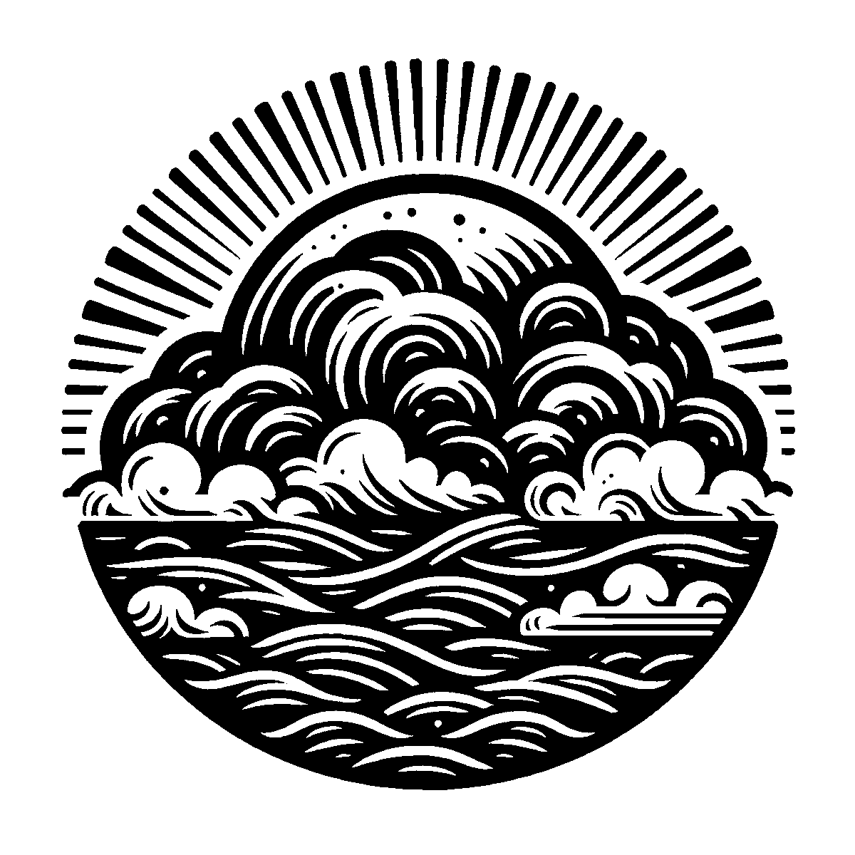 Clouds Clipart Design SVG free download for Cricut, Silhouette and design projects