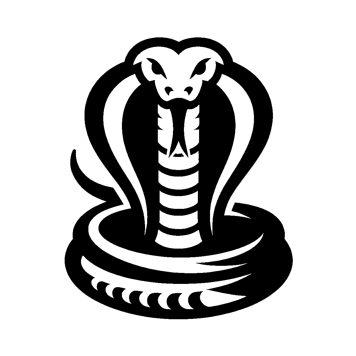 Cobra Snake Mascot SVG free download for Cricut, Silhouette and design projects