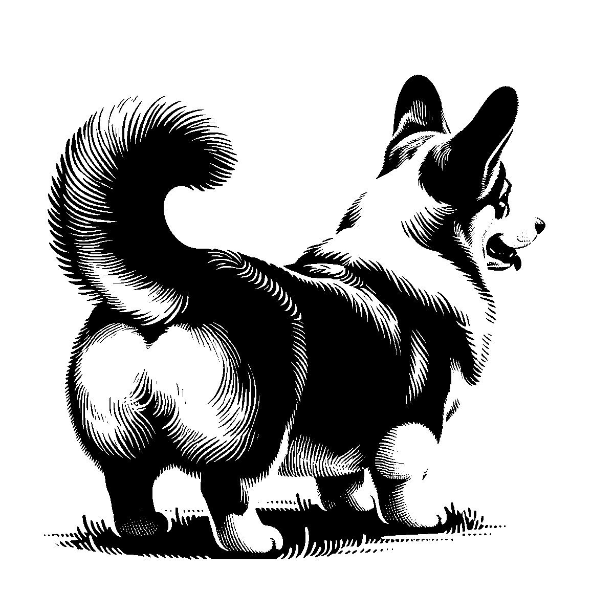Corgi Butt Clipart SVG free download for Cricut, Silhouette and design projects