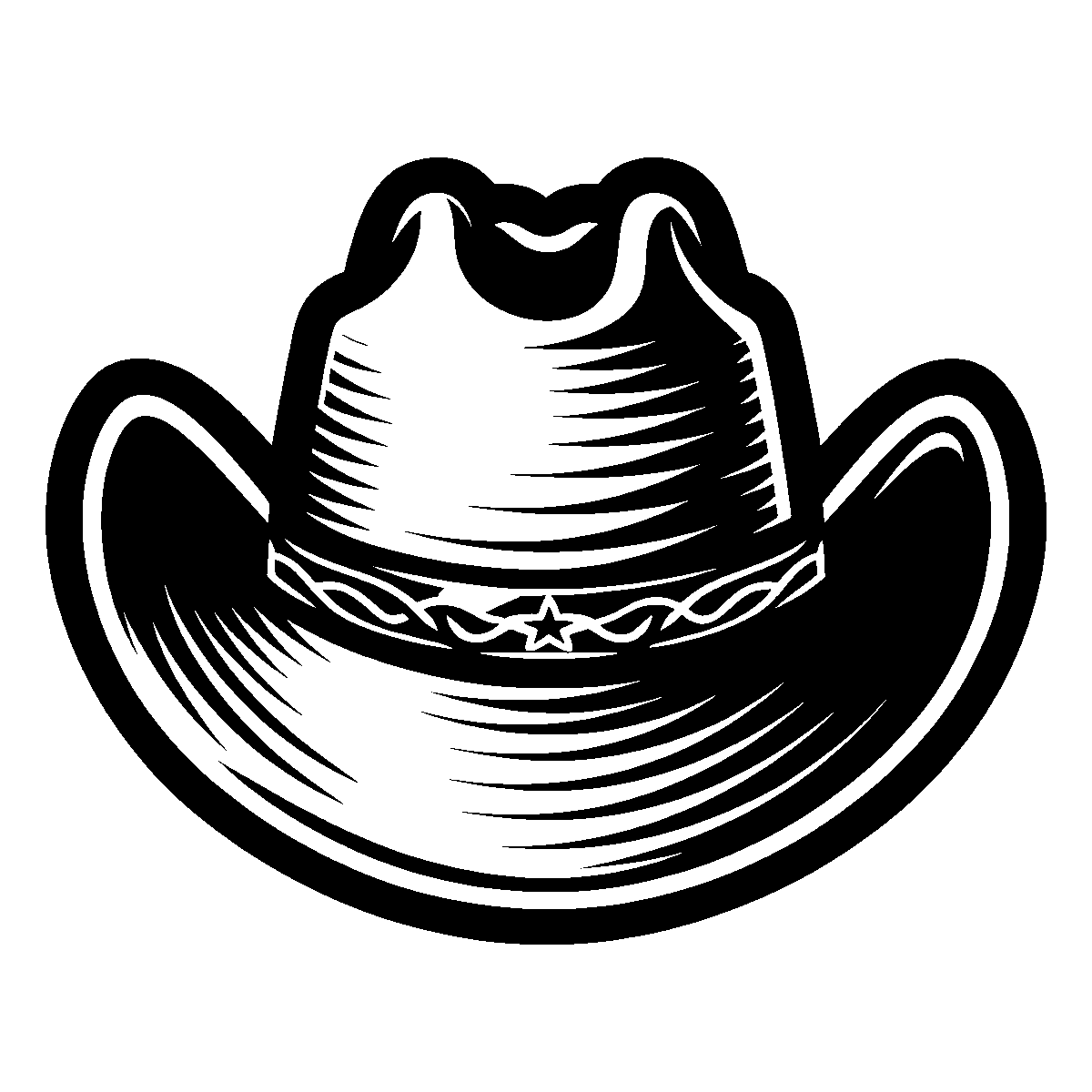 Cowboy Hat Clipart SVG free download for Cricut, Silhouette and design projects
