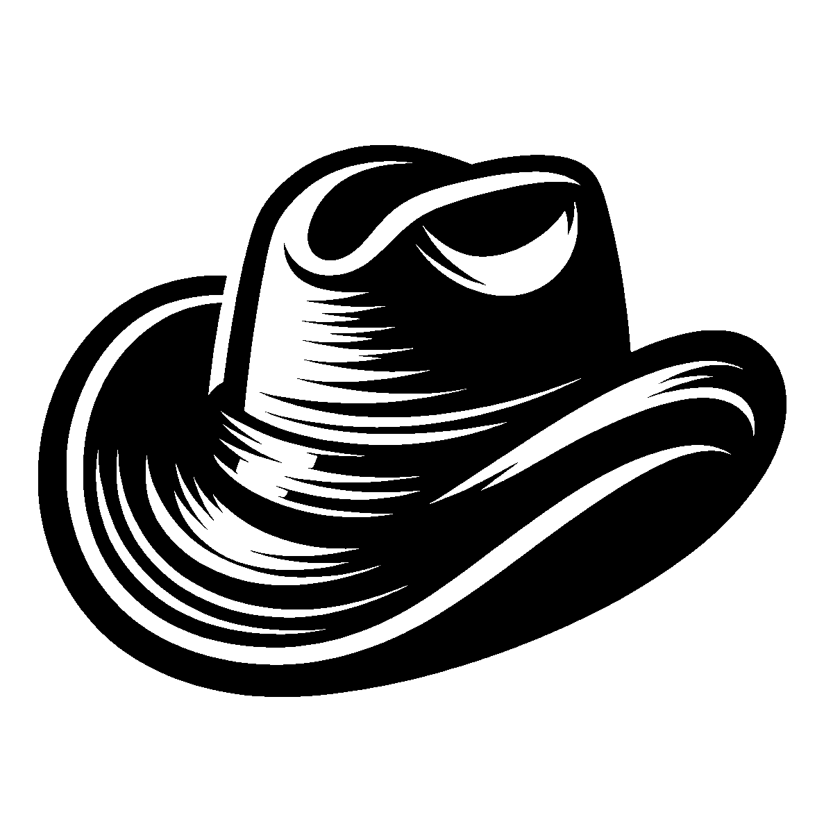 Cowboy Hat Clipart SVG free download for Cricut, Silhouette and design projects