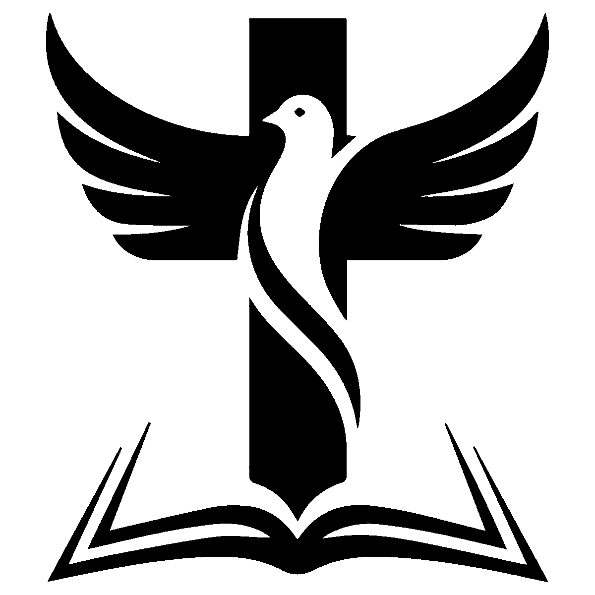 Cross Dove Emblem SVG free download for Cricut, Silhouette and design projects