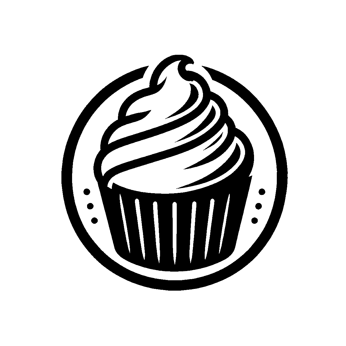 Cupcake Clipart SVG free download for Cricut, Silhouette and design projects