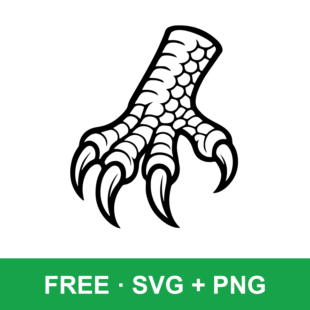 Dragon Claw Clipart free SVG cut file for Cricut and Silhouette