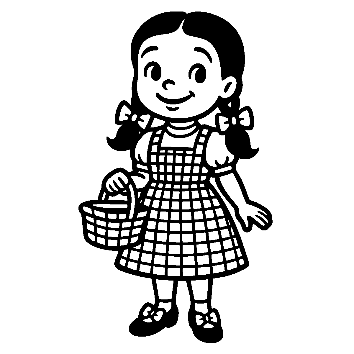 Dorothy Gale Illustration SVG free download for Cricut, Silhouette and design projects