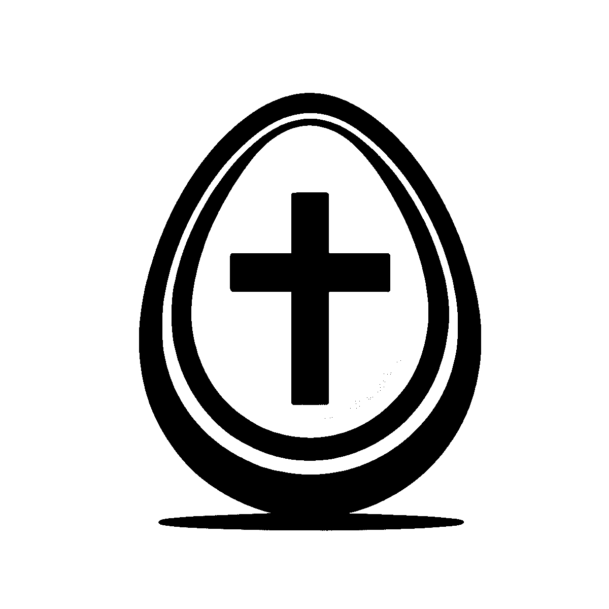 Easter Egg Cross SVG free download for Cricut, Silhouette and design projects