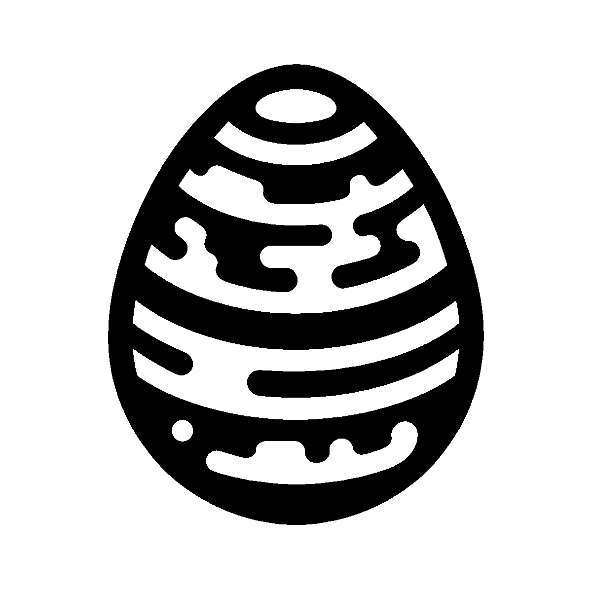 Easter Egg Lines SVG free download for Cricut, Silhouette and design projects