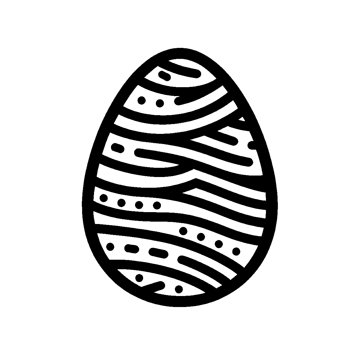 Easter Egg Pattern SVG free download for Cricut, Silhouette and design projects