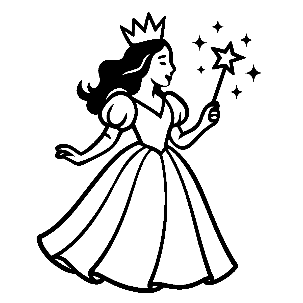 Good Witch Wand Clipart SVG free download for Cricut, Silhouette and design projects