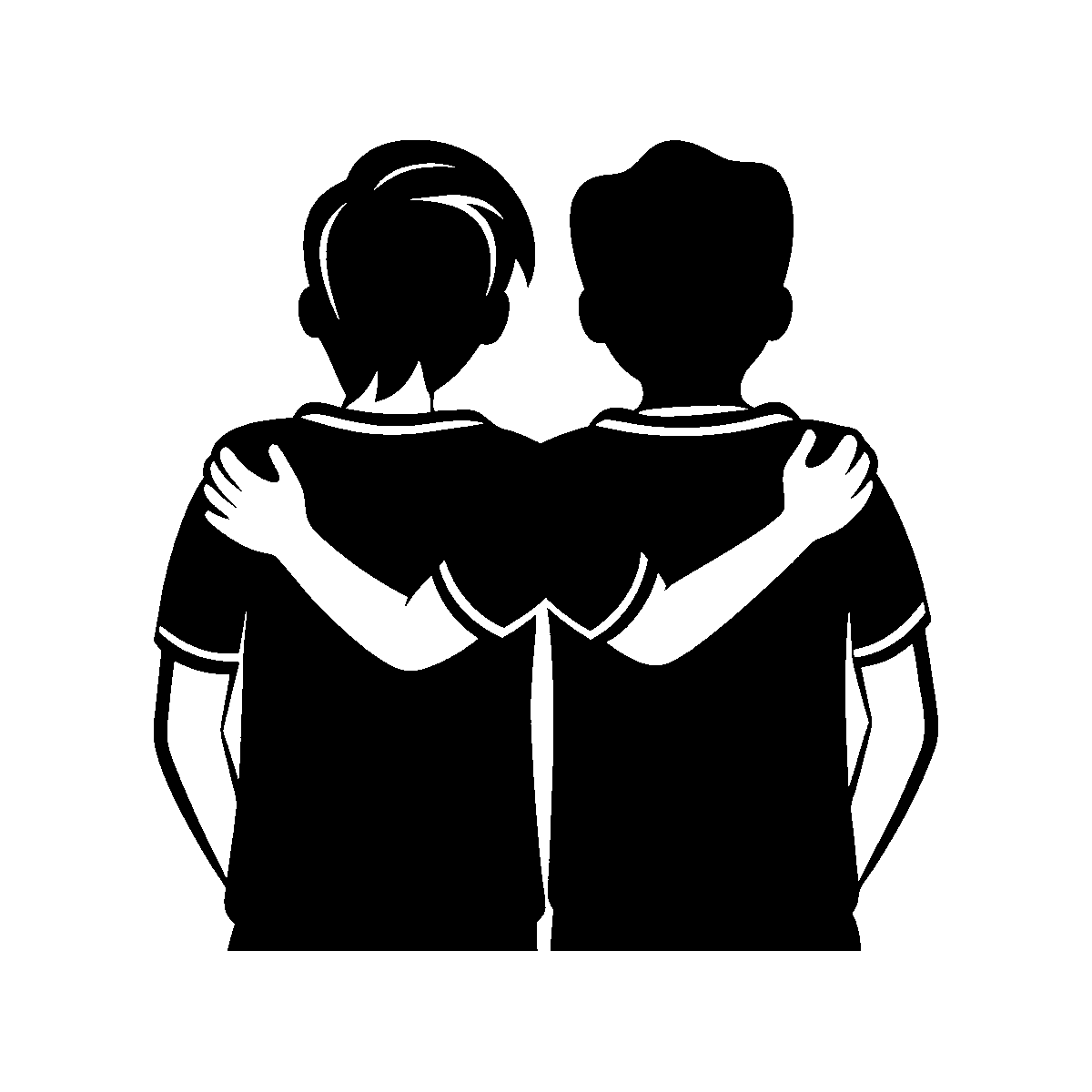 Embracing Couple Silhouette SVG free download for Cricut, Silhouette and design projects