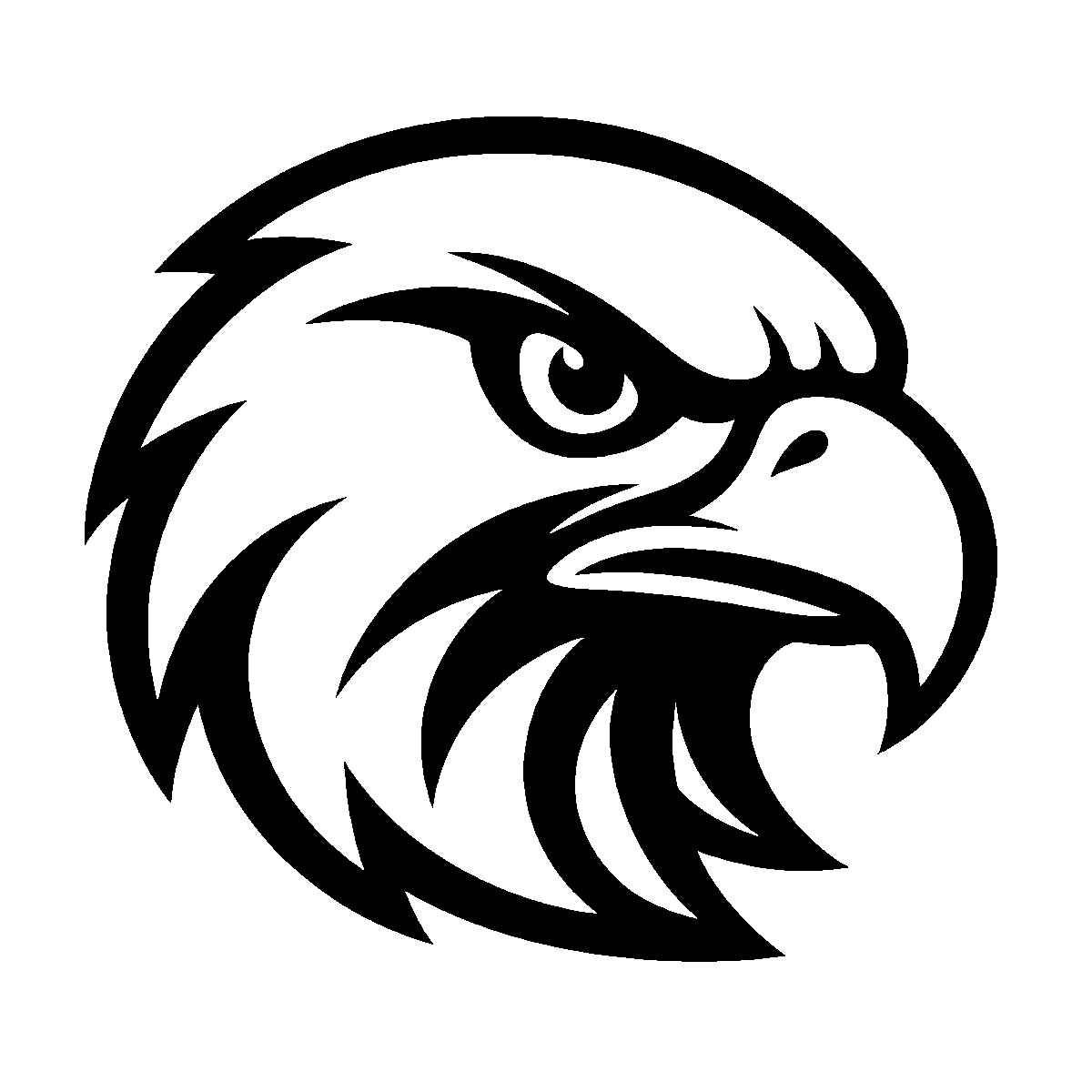 Red-Tailed Hawk Mascot SVG free download for Cricut, Silhouette and design projects