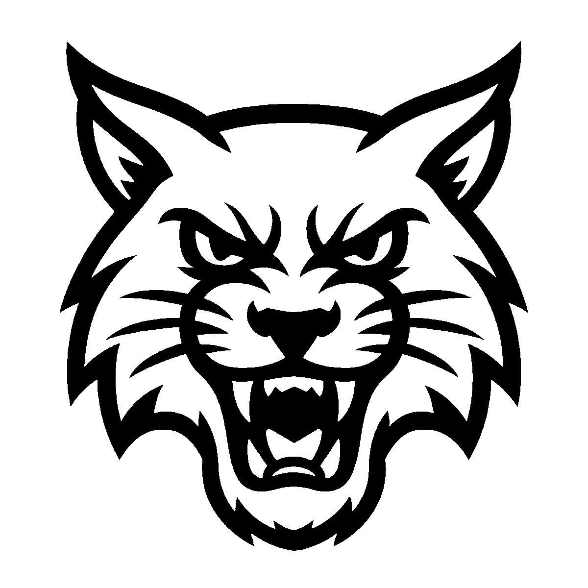 Fierce Wildcat Mascot SVG free download for Cricut, Silhouette and design projects