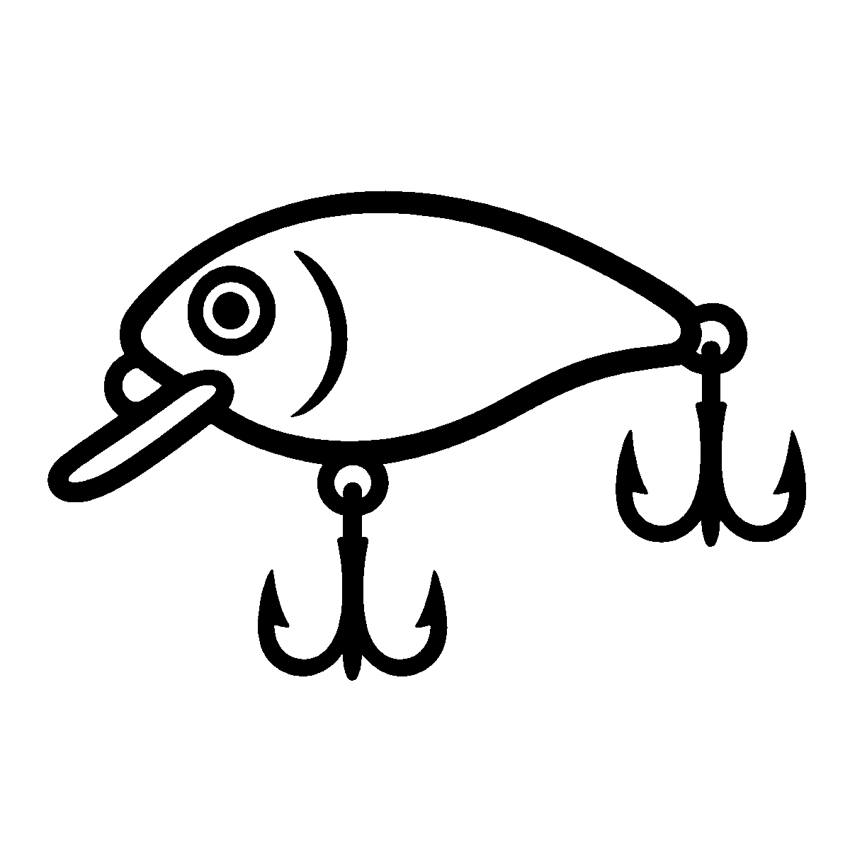 Fishing Lure Clipart SVG free download for Cricut, Silhouette and design projects