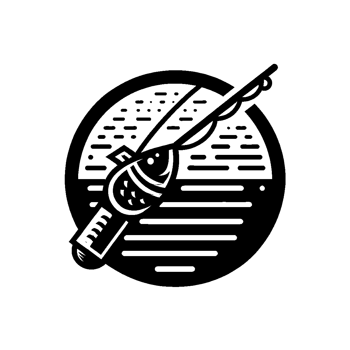 Fishing Rod Clipart SVG free download for Cricut, Silhouette and design projects