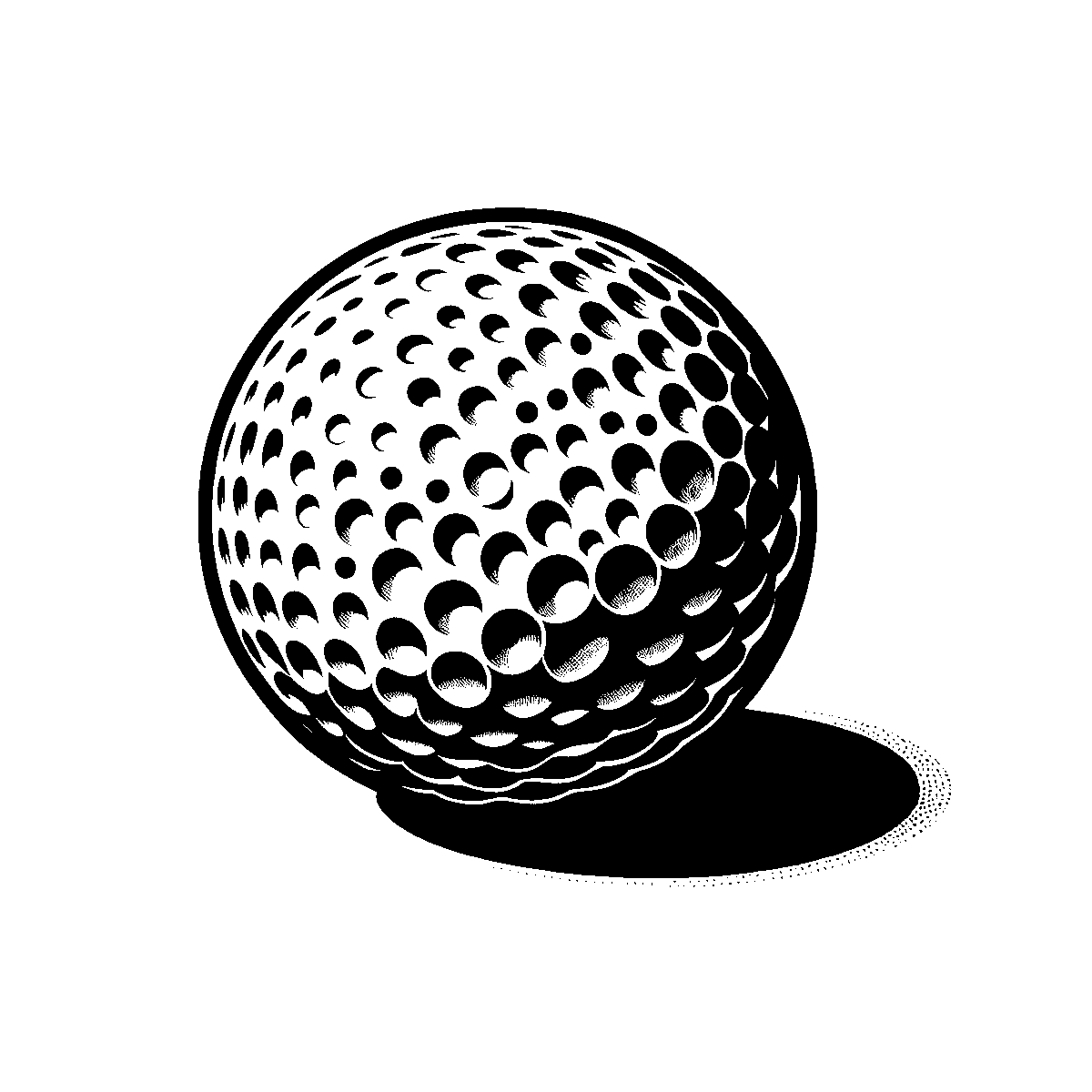 Golf Ball Clipart SVG free download for Cricut, Silhouette and design projects