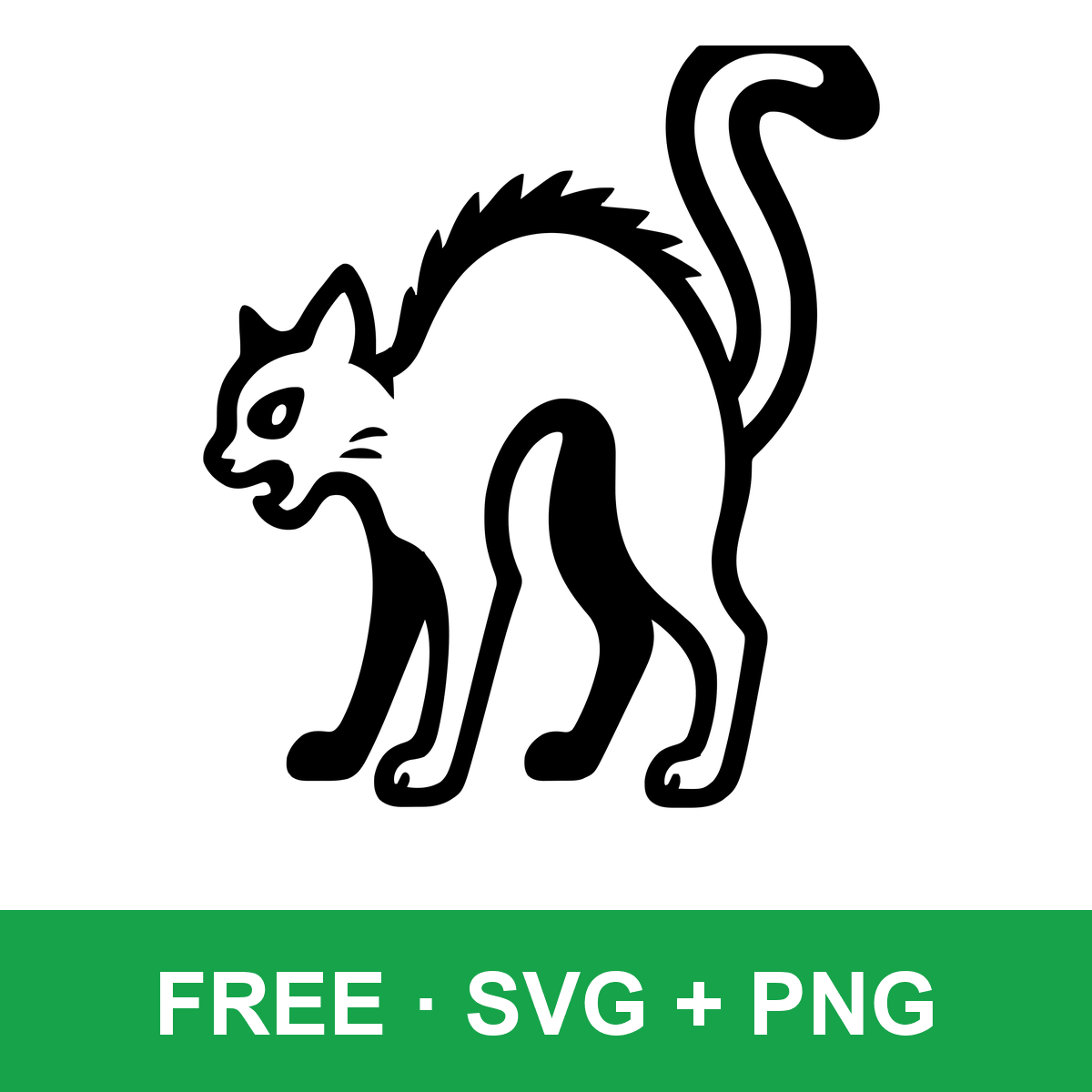 Halloween Black Cat free SVG cut file for Cricut and Silhouette