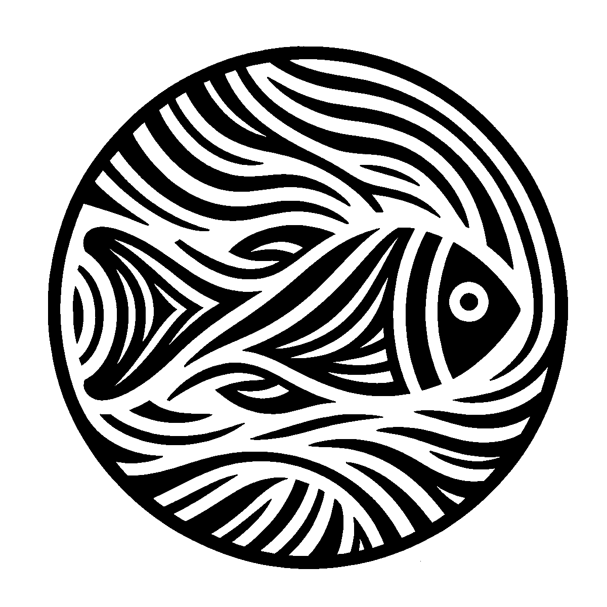 Ichthys Fish Clipart SVG free download for Cricut, Silhouette and design projects