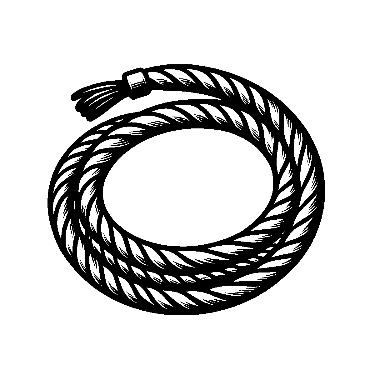 Lasso Rope Clipart SVG free download for Cricut, Silhouette and design projects
