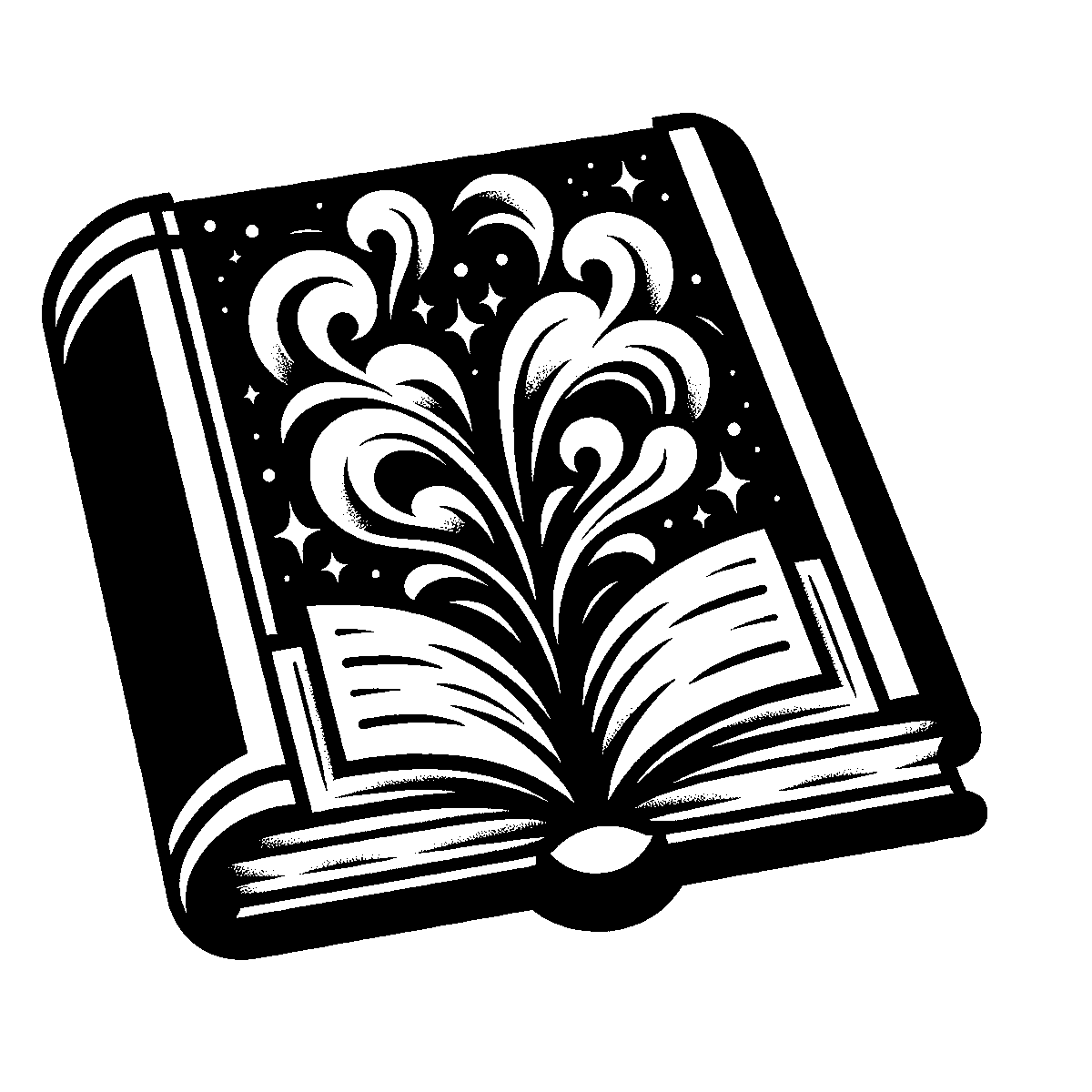 Open Book Design SVG free download for Cricut, Silhouette and design projects