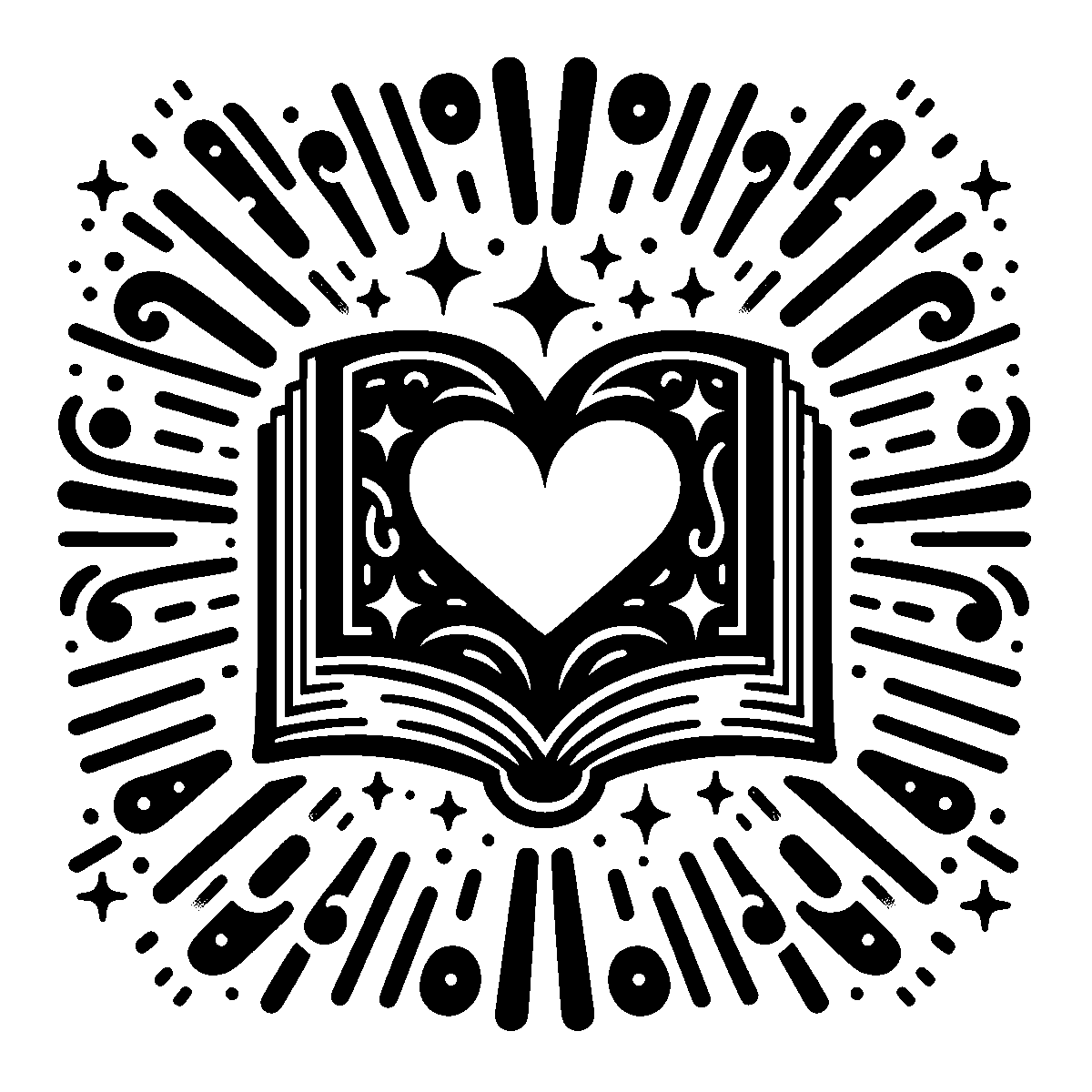 Book with Heart SVG free download for Cricut, Silhouette and design projects
