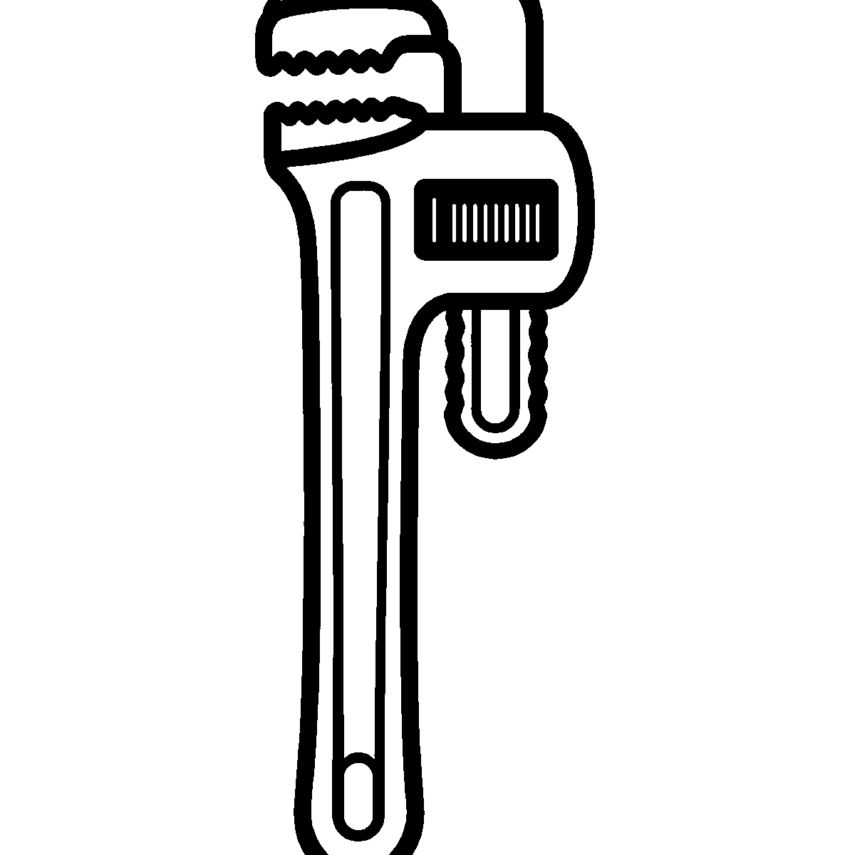 Pipe Wrench Clipart SVG free download for Cricut, Silhouette and design projects