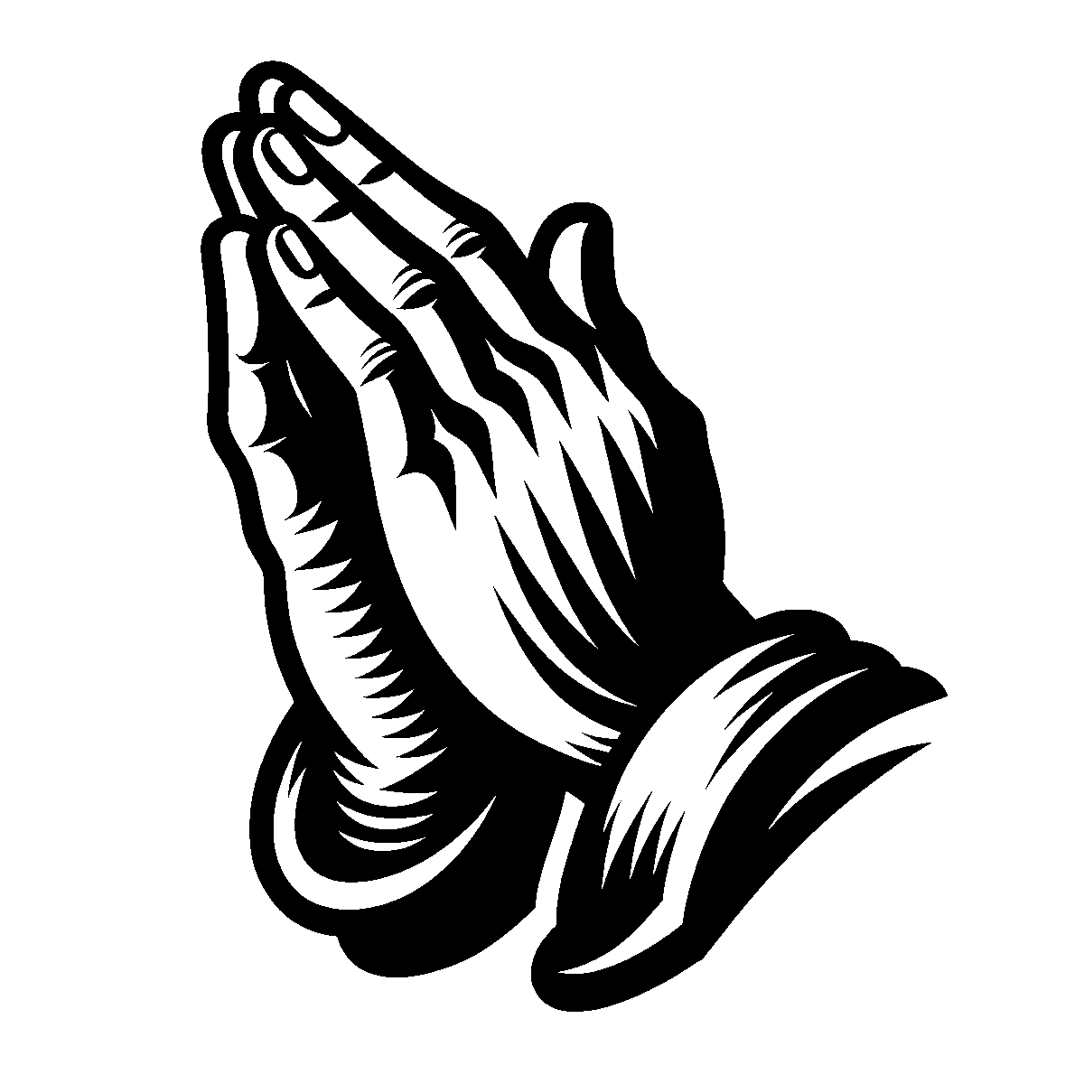 Praying Hands Cross SVG free download for Cricut, Silhouette and design projects