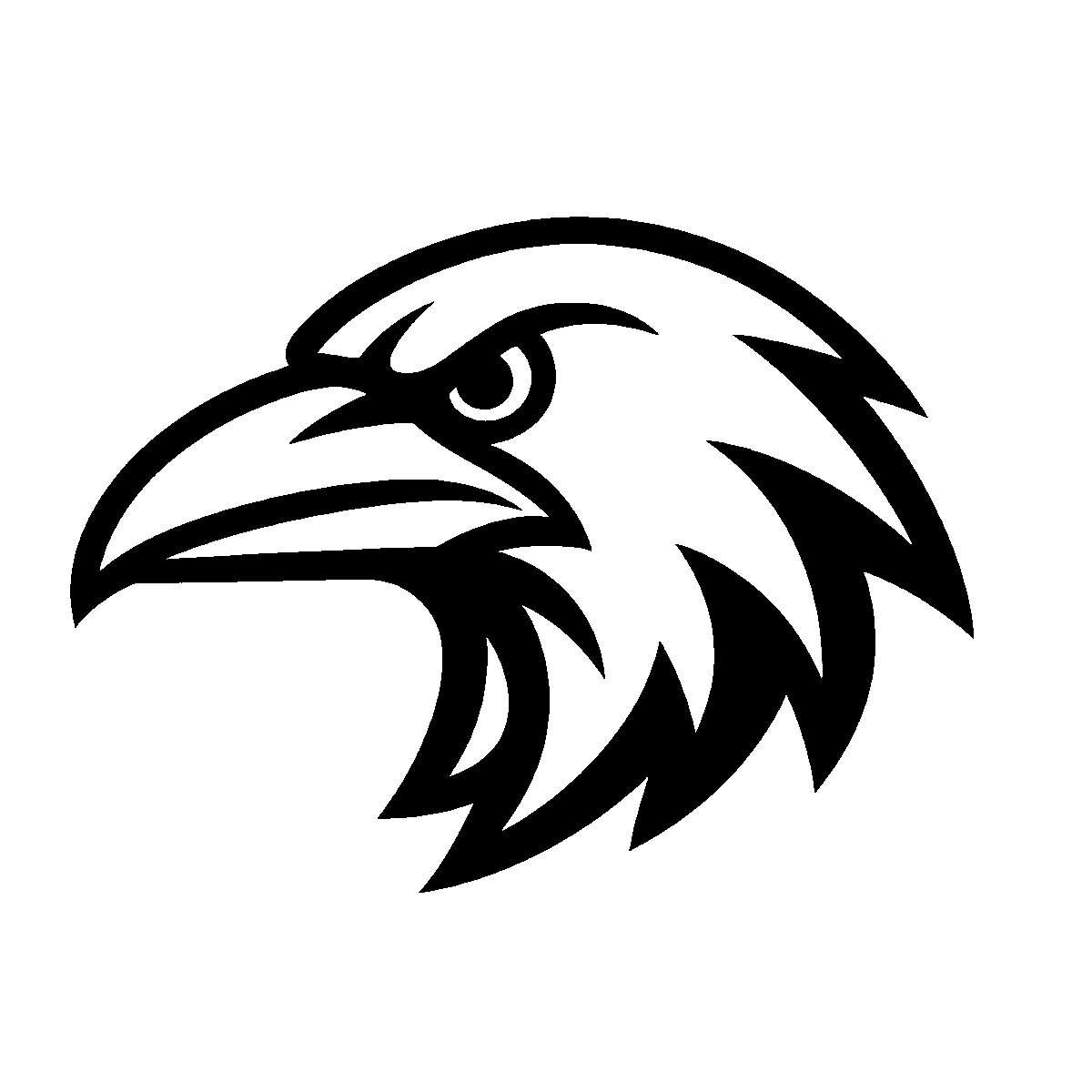 Raven Mascot Head SVG free download for Cricut, Silhouette and design projects