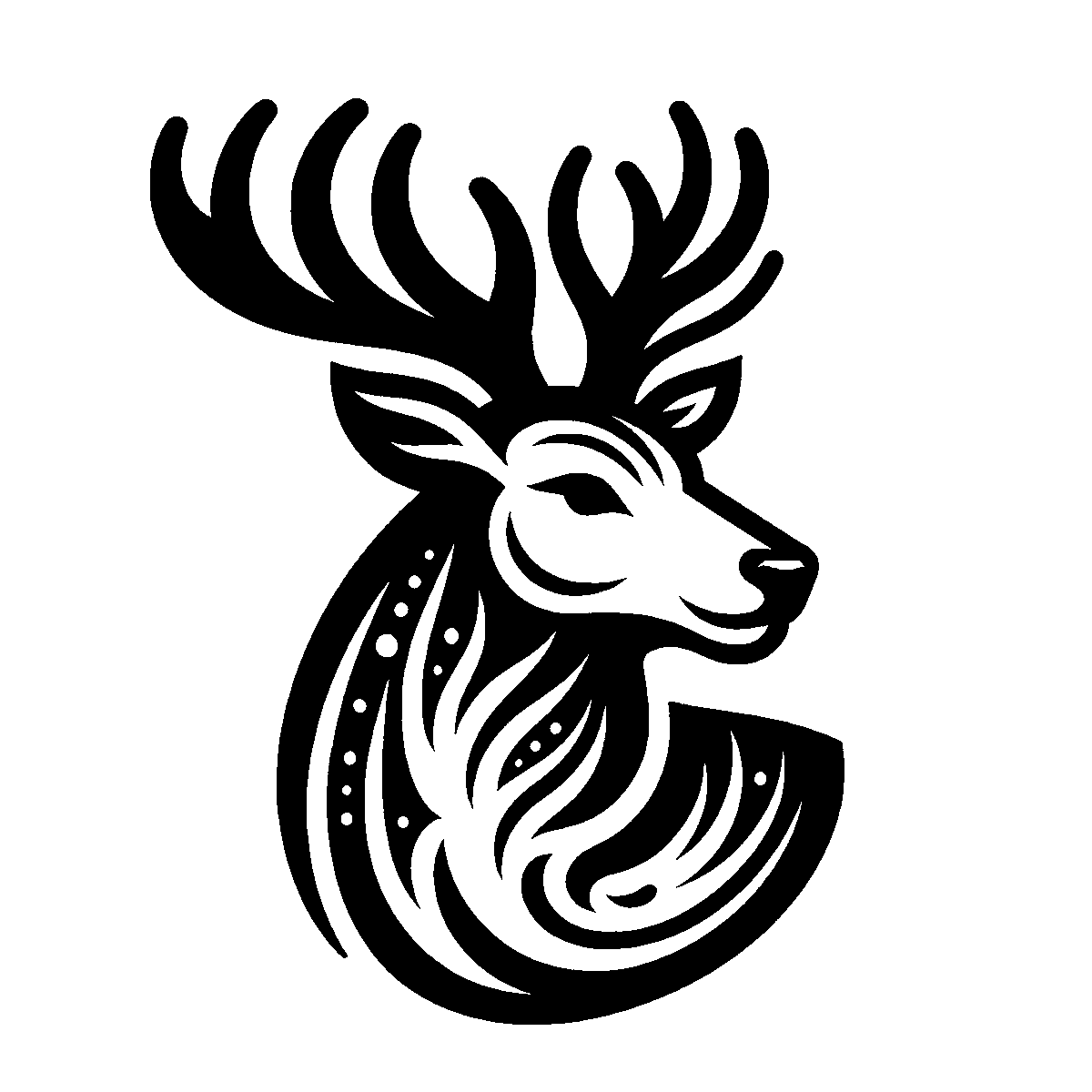 Reindeer Christmas Clipart SVG free download for Cricut, Silhouette and design projects