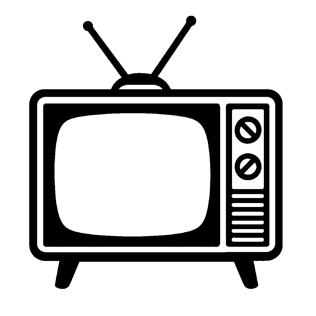 Retro TV Clipart SVG free download for Cricut, Silhouette and design projects