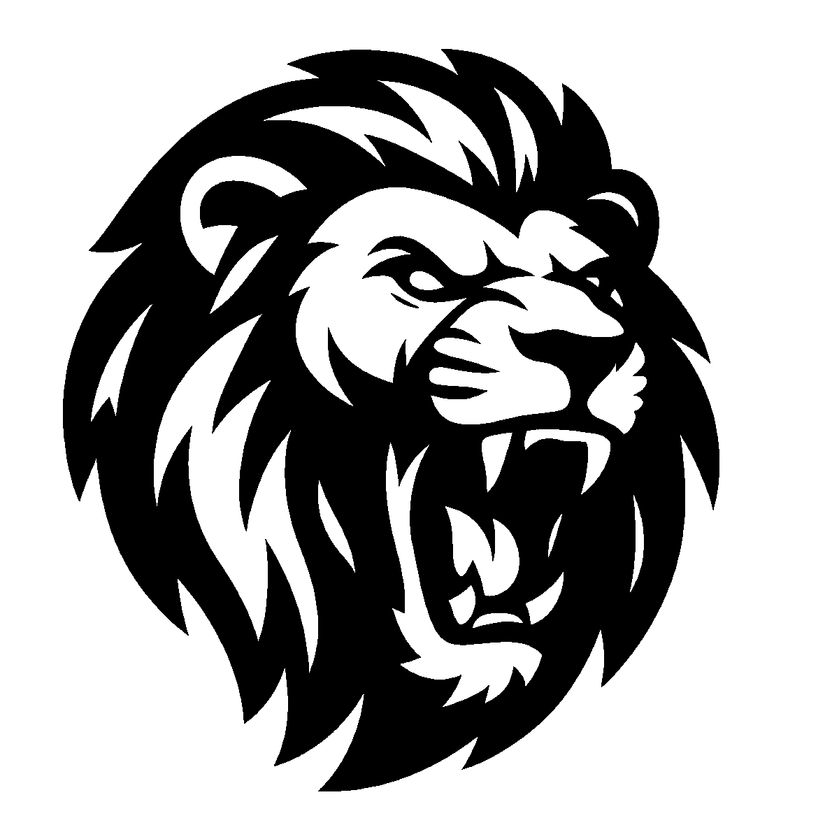 Roaring Lion Mascot SVG free download for Cricut, Silhouette and design projects