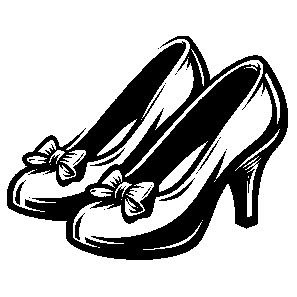 Ruby Slippers Design SVG free download for Cricut, Silhouette and design projects