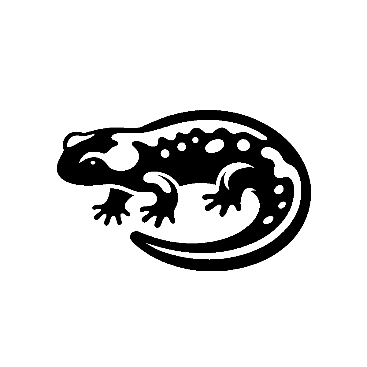 Simple Salamander Lines SVG free download for Cricut, Silhouette and design projects