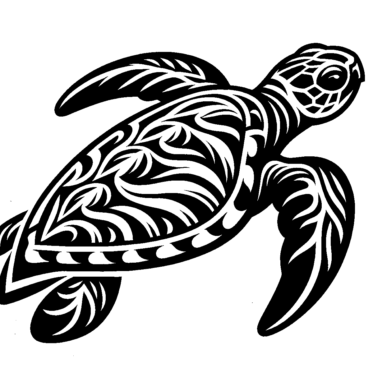 Sea Turtle Clipart SVG free download for Cricut, Silhouette and design projects