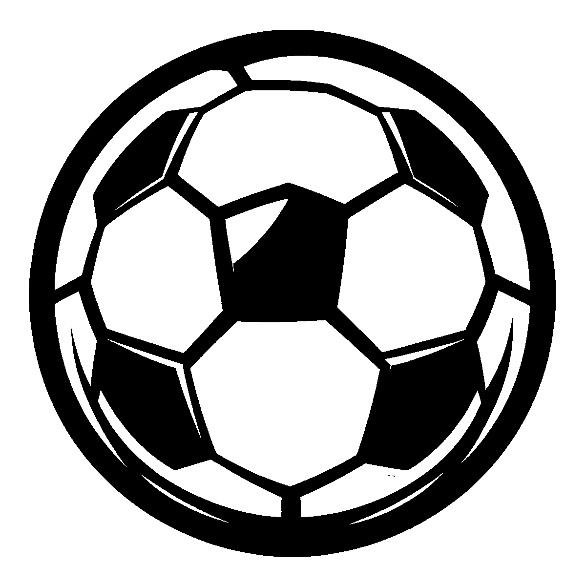 Soccer Ball Clipart SVG free download for Cricut, Silhouette and design projects